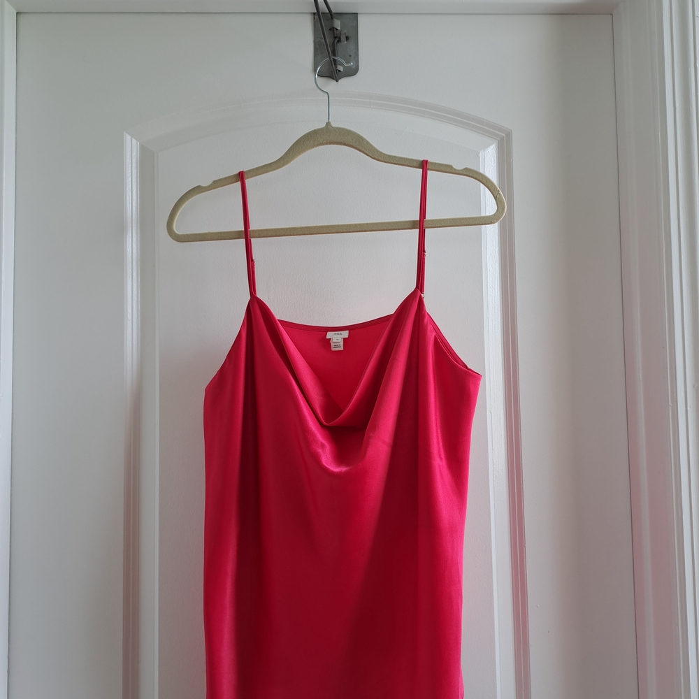 Elegant Pink Cowl Neck Women's Top